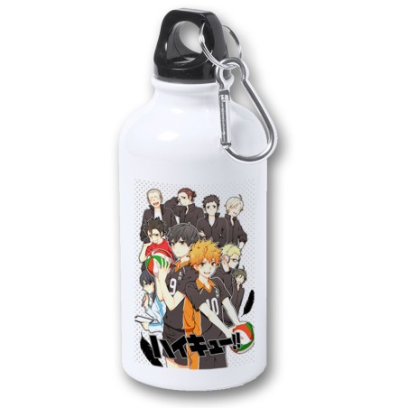 BIDON 400ML METALICO HAIKYUU TO THE TOP para viaje y deporte