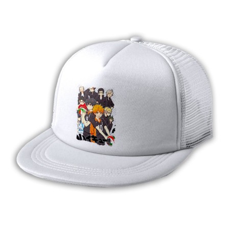 GORRA 5 PANELES REDECILLA TRASERA HAIKYUU TO THE TOP estilo rapero