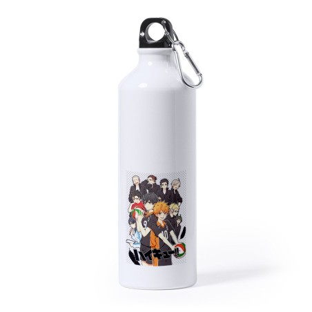 BIDON GRANDE 800 ML ACERO INOXIDABLE HAIKYUU TO THE TOP deporte deportivo mosqueton botella