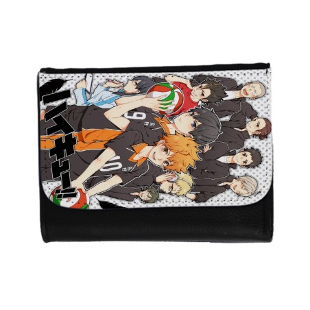 BILLETERA BILLETERO HAIKYUU TO THE TOP unisex negro monedero