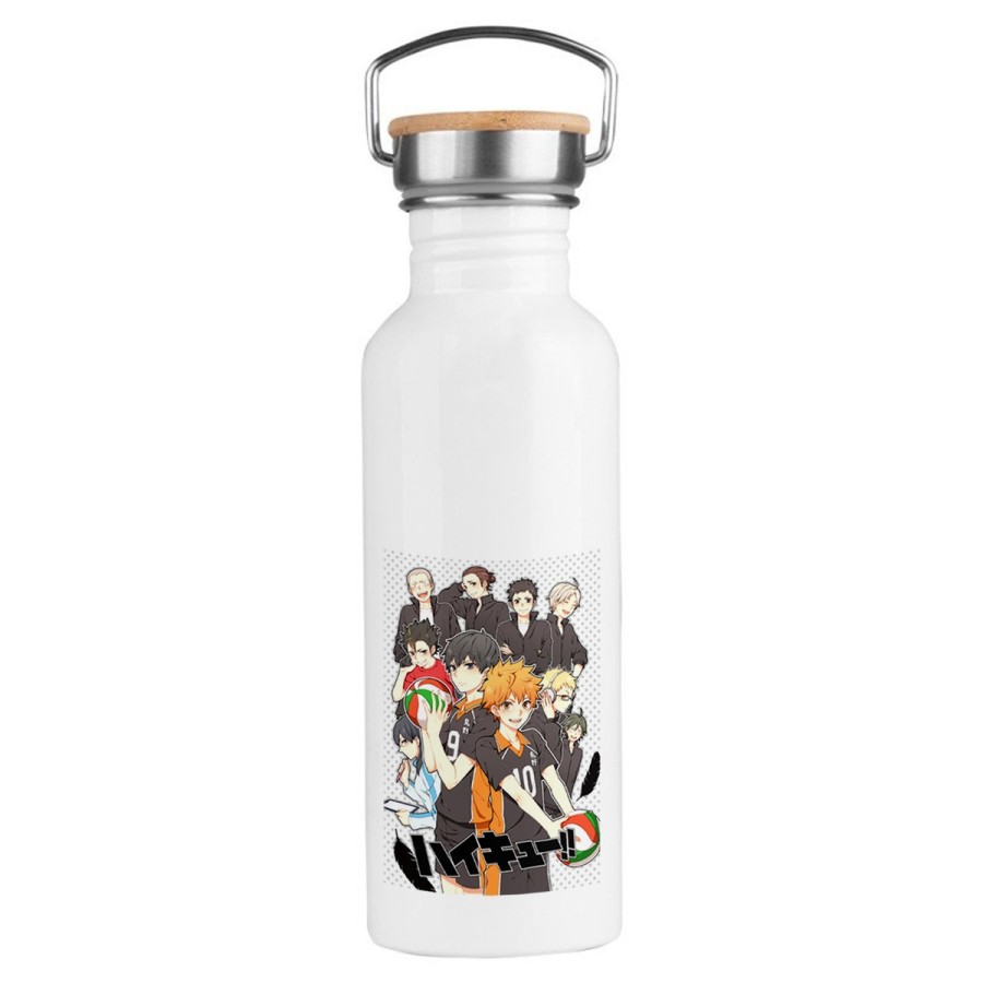 BIDON 750 ML ACERO INOXIDABLE ESTILO RETRO HAIKYUU TO THE TOP deporte deportivo botella