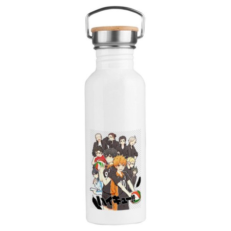 BIDON 750 ML ACERO INOXIDABLE ESTILO RETRO HAIKYUU TO THE TOP deporte deportivo botella