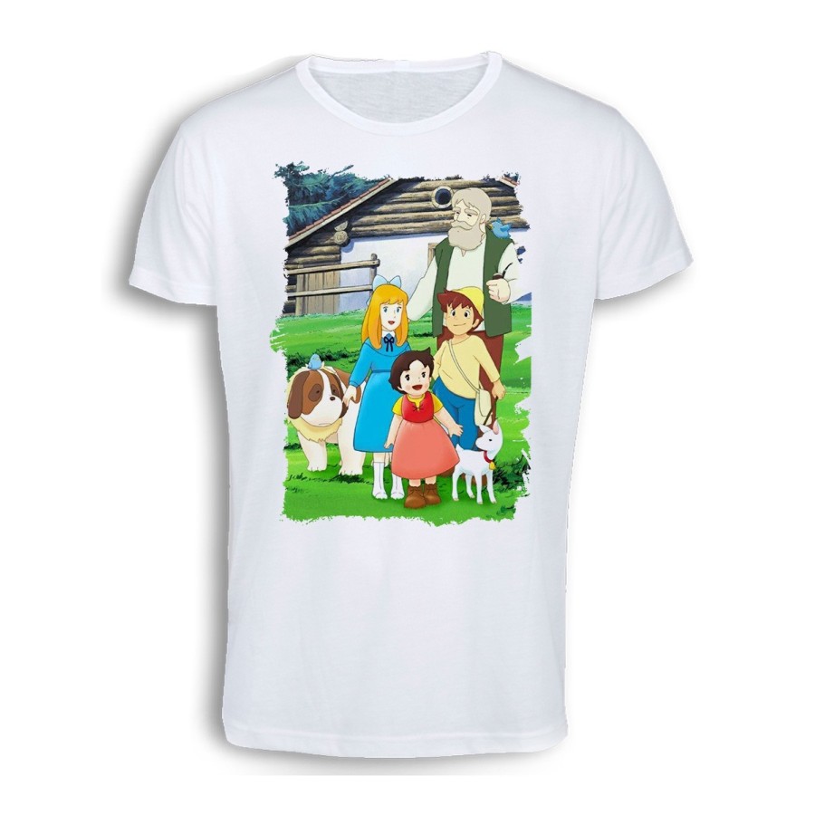 CAMISETA TACTO ALGODÓN SERIE ANTIGUA DE HEIDI ANIME cómoda personalizada
