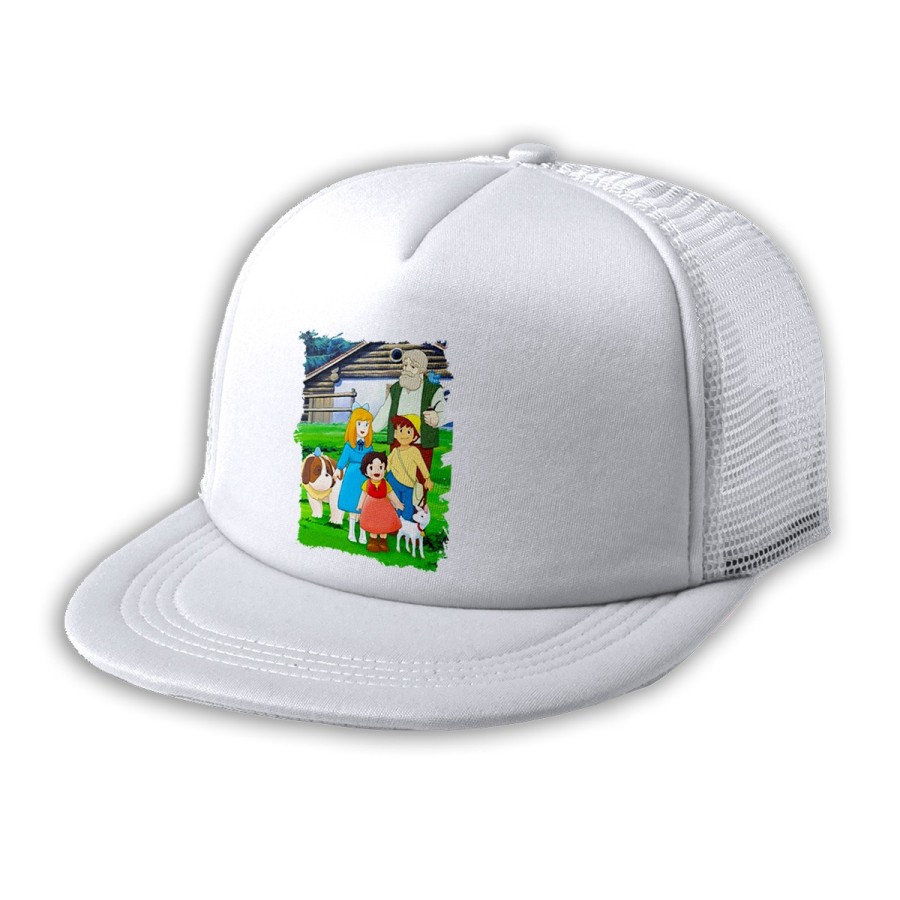 GORRA 5 PANELES REDECILLA TRASERA SERIE ANTIGUA DE HEIDI ANIME estilo rapero