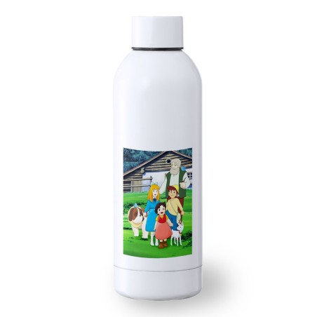 BIDON 500 ML ACERO INOXIDABLE SERIE ANTIGUA DE HEIDI ANIME deporte deportivo botella senderismo