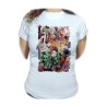 CAMISETA MUJER Kimetsu no Yaiba Distrito rojo moda personalizada