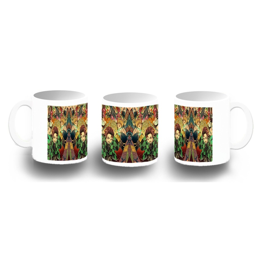 TAZA FOTOLUMINISCENTE Kimetsu no Yaiba Distrito rojo BRILLA OSCURIDAD