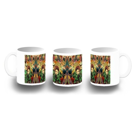 TAZA FOTOLUMINISCENTE Kimetsu no Yaiba Distrito rojo BRILLA OSCURIDAD