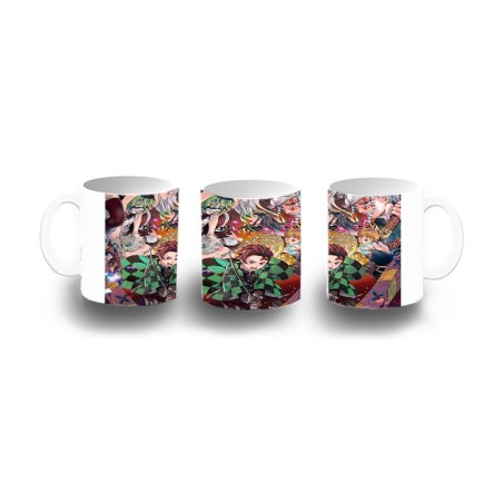 TAZA DE PLASTICO Kimetsu no Yaiba Distrito rojo niños personalizada