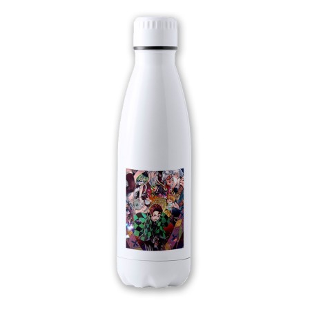 BIDON 700 ML ACERO INOXIDABLE Kimetsu no Yaiba Distrito rojo tapon seguridad botella