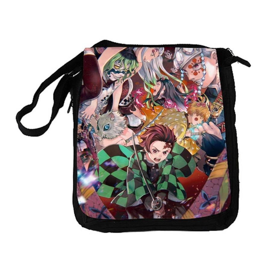 BANDOLERA REPORTERO MEDIANA BOLSO Kimetsu no Yaiba Distrito rojo bolsa mochila hombro