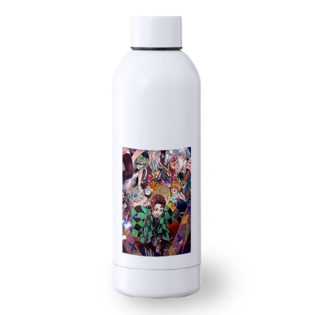 BIDON 500 ML ACERO INOXIDABLE Kimetsu no Yaiba Distrito rojo deporte deportivo botella senderismo