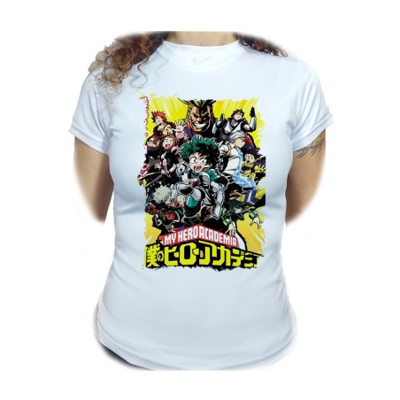 CAMISETA MUJER boku no hero academia my hero academia moda personalizada