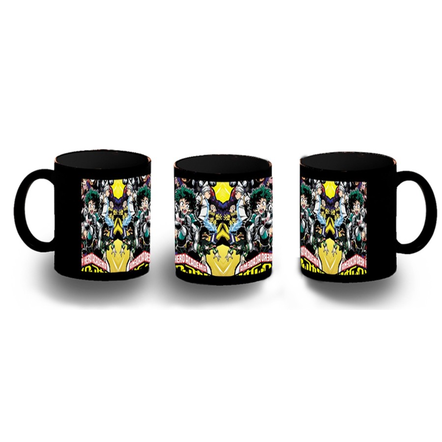 TAZA COMPLETAMENTE NEGRA boku no hero academia my hero academia personalizada