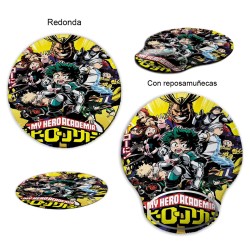 ALFOMBRILLA REDONDA boku no hero academia my hero academia pc raton