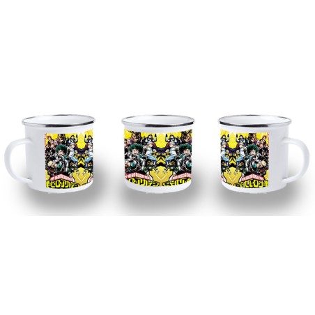TAZA METALICA boku no hero academia my hero academia metal personalizada