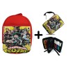 PACK MOCHILA ROJA Y ESTUCHE boku no hero academia my hero academia material escolar