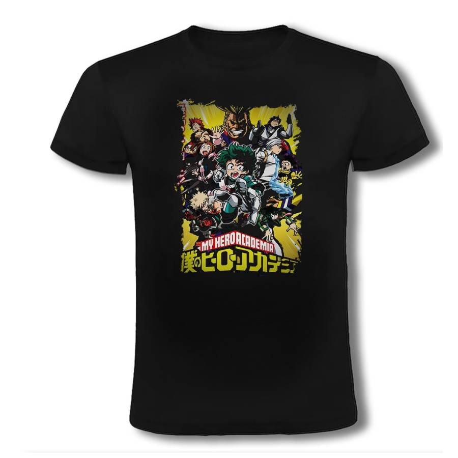 CAMISETA NEGRA boku no hero academia my hero academia moda verano personalizada