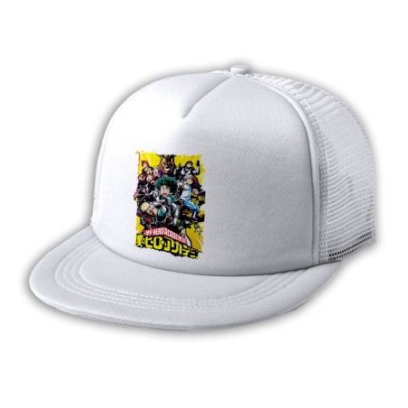 GORRA 5 PANELES REDECILLA TRASERA boku no hero academia my hero academia estilo rapero