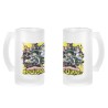 JARRA CERVEZA CRISTAL boku no hero academia my hero academia esmerilada esmerilado 500ml