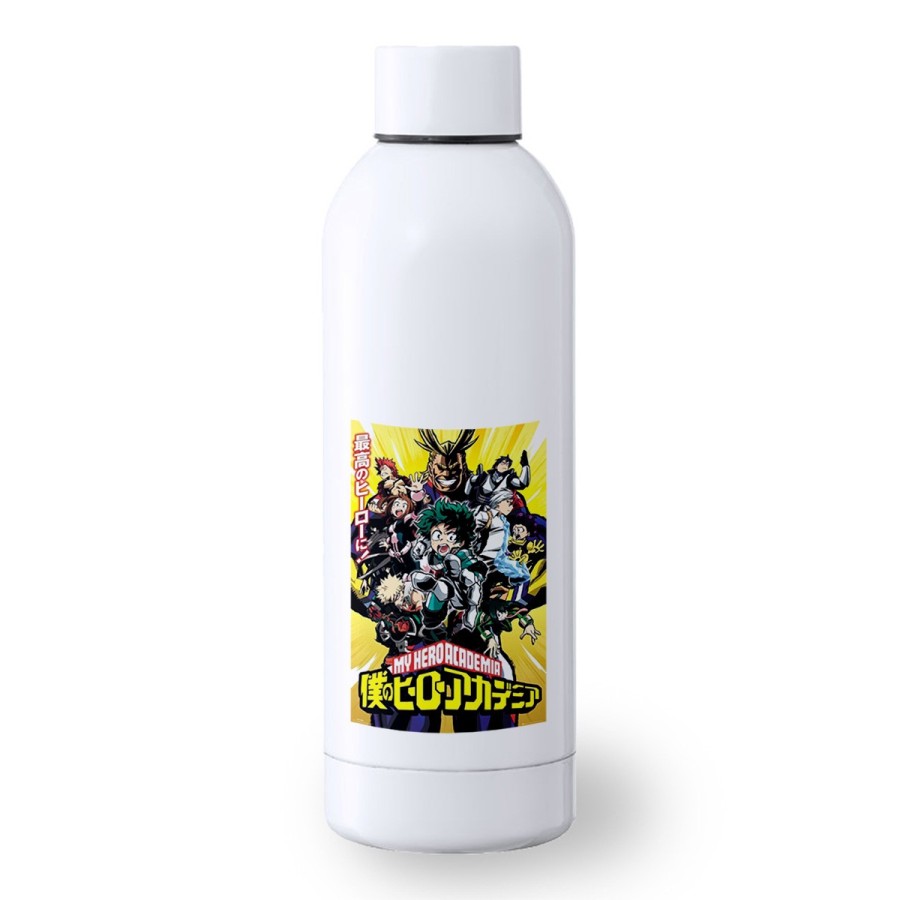 BIDON 500 ML ACERO INOXIDABLE boku no hero academia my hero academia deporte deportivo botella senderismo