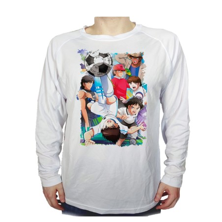 CAMISETA MANGA LARGA Oliver y Benji capitan Tsubasa personalizada