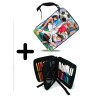 PACK MOCHILA Y ESTUCHE Oliver y Benji capitan Tsubasa material escolar
