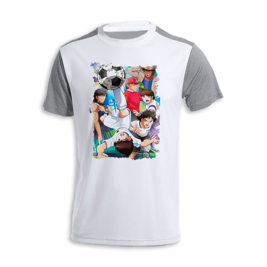 CAMISETA DISEÑO BICOLOR Oliver y Benji capitan Tsubasa personalizada