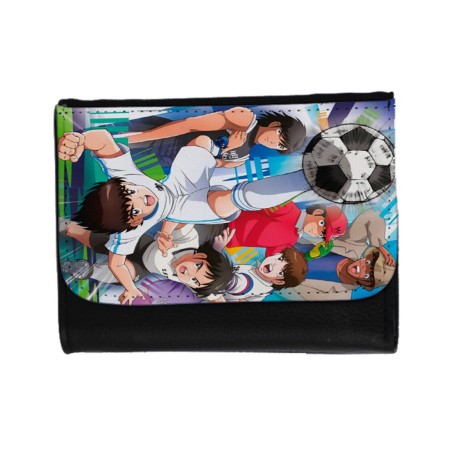 BILLETERA BILLETERO Oliver y Benji capitan Tsubasa unisex negro monedero