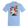 CAMISETA AZUL CIELO Oliver y Benji capitan Tsubasa moda verano personalizada