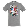CAMISETA GRIS MEZCLA Oliver y Benji capitan Tsubasa moda verano personalizada