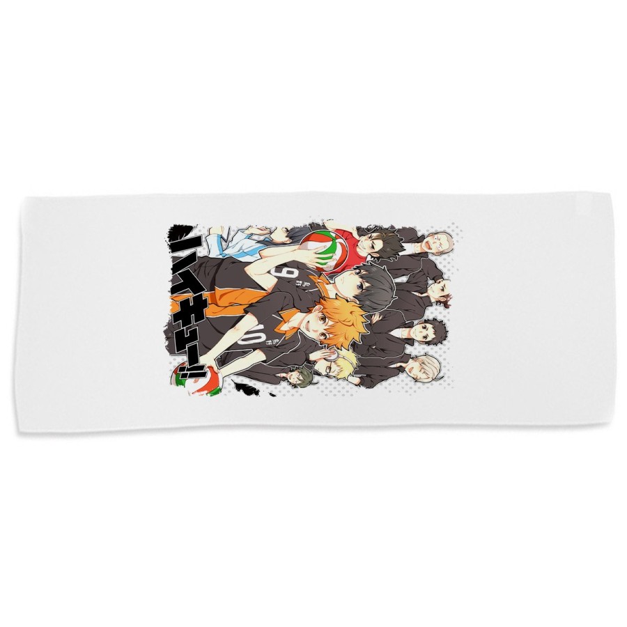 TOALLA GIMNASIO GYM ABSORBENTE HAIKYUU TO THE TOP suave con bolsita
