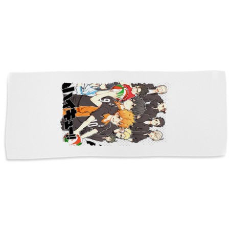 TOALLA GIMNASIO GYM ABSORBENTE HAIKYUU TO THE TOP suave con bolsita
