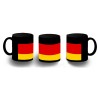 TAZA COMPLETAMENTE NEGRA ALEMANIA BANDERA NACIONAL personalizada