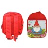 MOCHILA ROJA DAVID EL GNOMO SERIE DIBUJOS NOMO RETRO colegio picnic excursión deporte niños