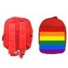 MOCHILA ROJA BANDERA DIA ORGULLO GAY escolar personalizado