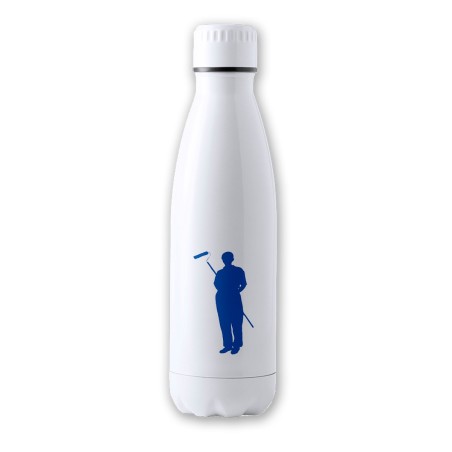 BIDON 700 ML ACERO INOXIDABLE LOGO PINTOR PROFESIONAL OFICIO PINTAR tapon seguridad botella