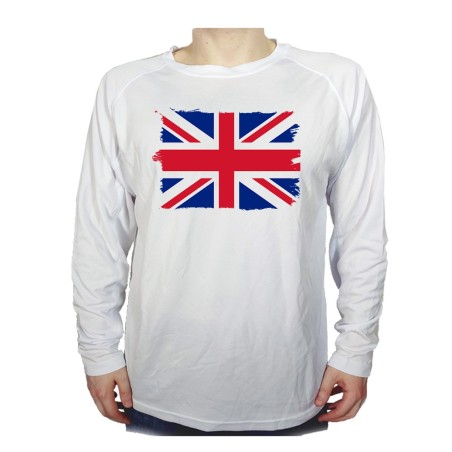 CAMISETA MANGA LARGA BANDERA INGLATERRA LONDRES personalizada