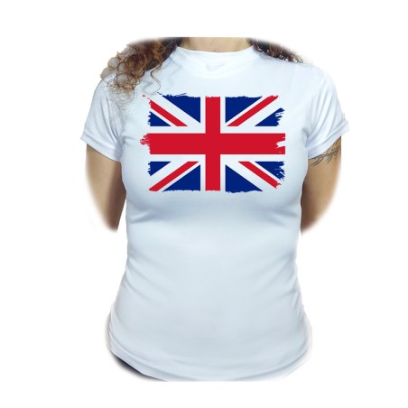 CAMISETA MUJER BANDERA INGLATERRA LONDRES moda personalizada