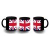 TAZA COMPLETAMENTE NEGRA BANDERA INGLATERRA LONDRES personalizada