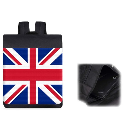 PACK MOCHILA Y ESTUCHE BANDERA INGLATERRA LONDRES material escolar