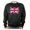 SUDADERA NEGRA BANDERA INGLATERRA LONDRES adulto poliester algodón personalizada