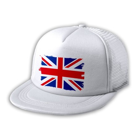 GORRA 5 PANELES REDECILLA TRASERA BANDERA INGLATERRA LONDRES estilo rapero