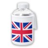 BIDON CRISTAL CON FUNDA SOFT SHELL BANDERA INGLATERRA LONDRES tapon seguridad botella