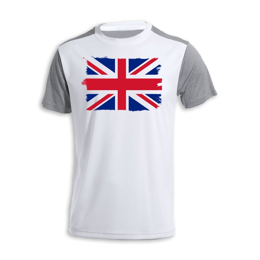 CAMISETA DISEÑO BICOLOR BANDERA INGLATERRA LONDRES personalizada