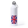 BIDON GRANDE 800 ML ACERO INOXIDABLE BANDERA INGLATERRA LONDRES deporte deportivo mosqueton botella