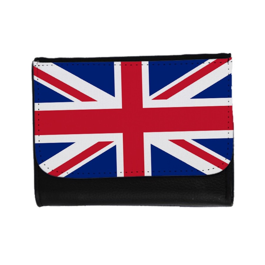 BILLETERA BILLETERO BANDERA INGLATERRA LONDRES unisex negro monedero