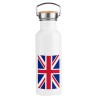 BIDON 750 ML ACERO INOXIDABLE ESTILO RETRO BANDERA INGLATERRA LONDRES deporte deportivo botella