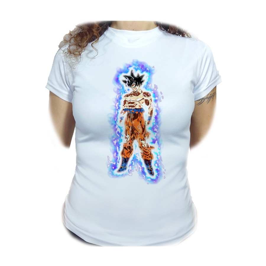 CAMISETA MUJER ULTRA INSTINTO MIGATE NO GOKUI moda personalizada