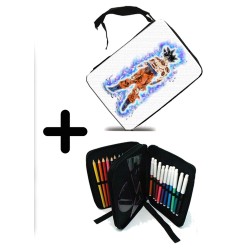 PACK MOCHILA Y ESTUCHE ULTRA INSTINTO MIGATE NO GOKUI material escolar